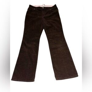 Lands’ End Women’s Chocolate Brown Corduroy Pants